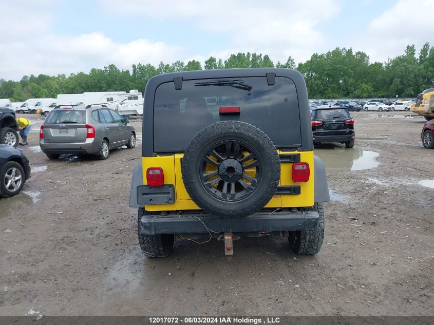 2006 Jeep Tj Sport VIN: 1J4FA49S16P778255 Lot: 12017072