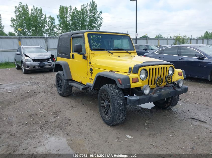 2006 Jeep Tj Sport VIN: 1J4FA49S16P778255 Lot: 12017072