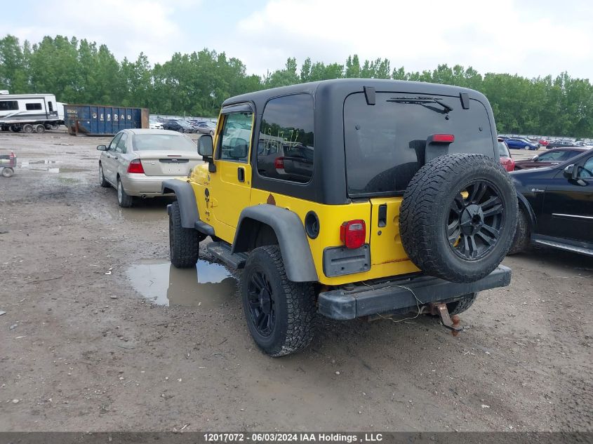 2006 Jeep Tj Sport VIN: 1J4FA49S16P778255 Lot: 12017072