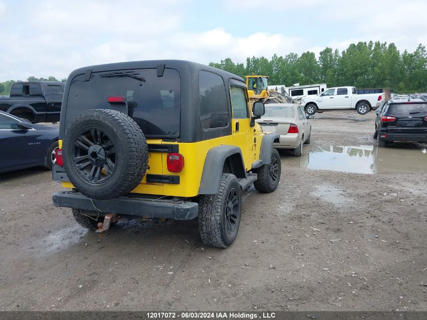 2006 Jeep Tj Sport VIN: 1J4FA49S16P778255 Lot: 12017072