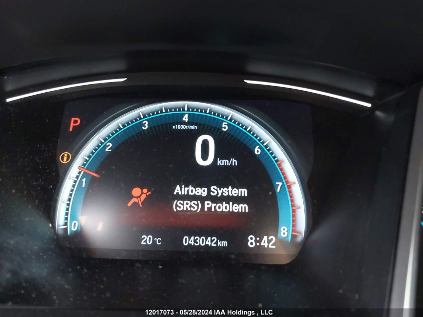 2020 Honda Civic VIN: 2HGFC1F92LH100454 Lot: 12017073