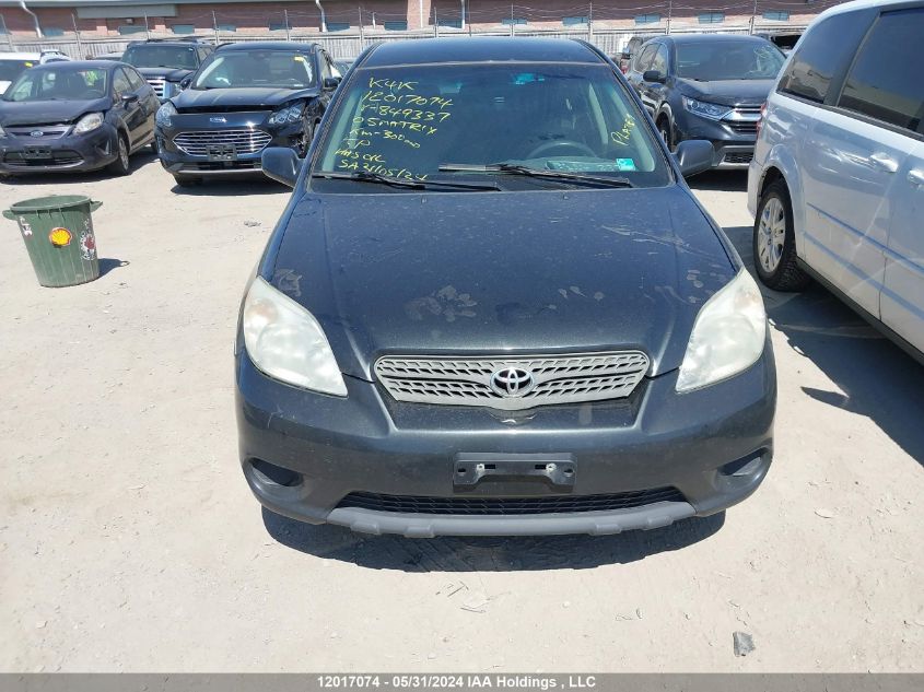 2005 Toyota Matrix VIN: 2T1KR32E75C849337 Lot: 12017074