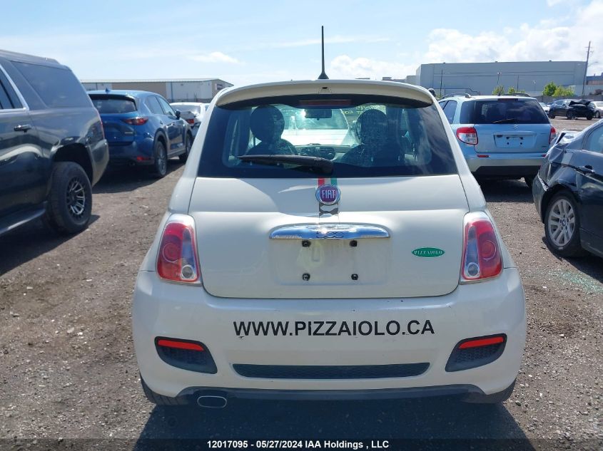 2013 Fiat 500 VIN: 3C3CFFBR0DT525034 Lot: 12017095