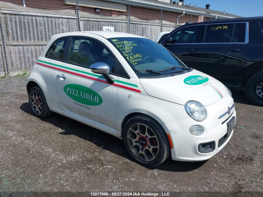 2013 Fiat 500 VIN: 3C3CFFBR0DT525034 Lot: 12017095