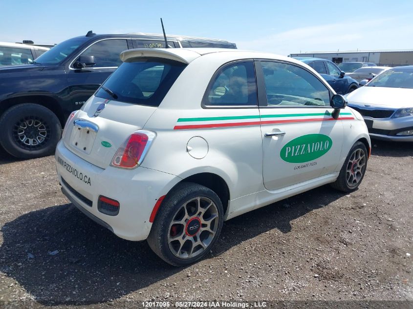 2013 Fiat 500 VIN: 3C3CFFBR0DT525034 Lot: 12017095