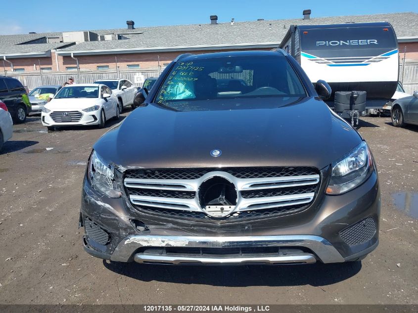 2016 Mercedes-Benz Glc VIN: WDC0G4KB4GF020027 Lot: 12017135