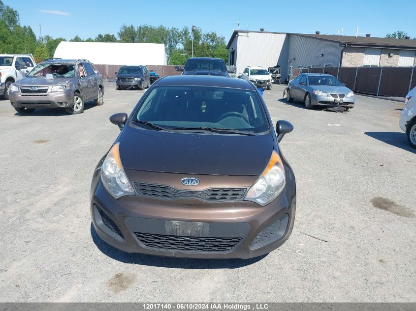 2012 Kia Rio VIN: KNADM5A35C6712420 Lot: 12017140