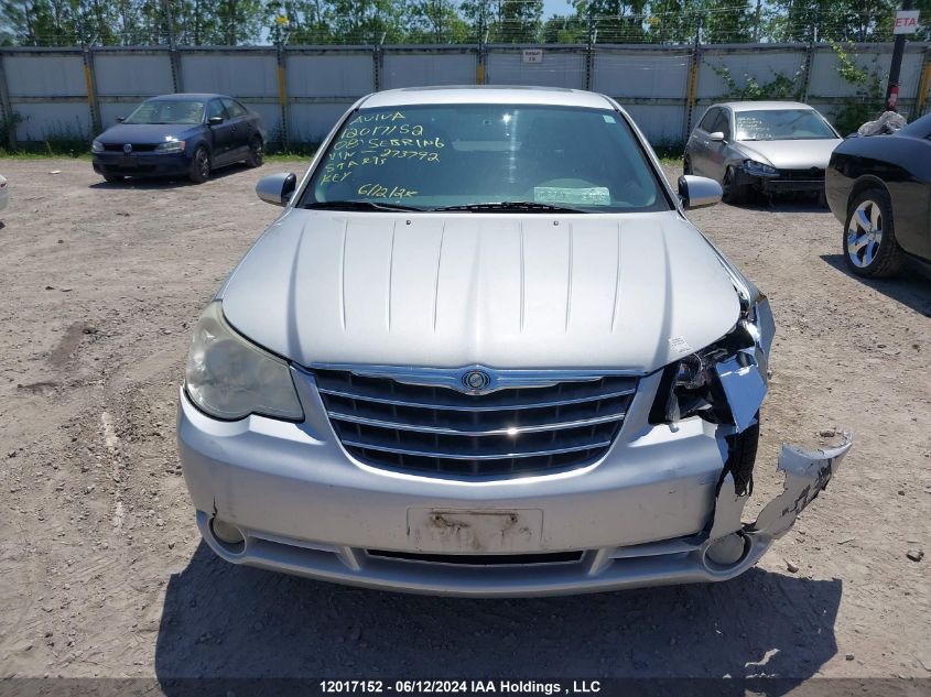 2008 Chrysler Sebring Touring VIN: 1C3LC56R48N273792 Lot: 12017152