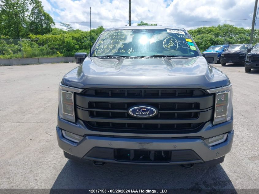 2022 Ford F-150 VIN: 1FTFW1ED9NFB72753 Lot: 12017153