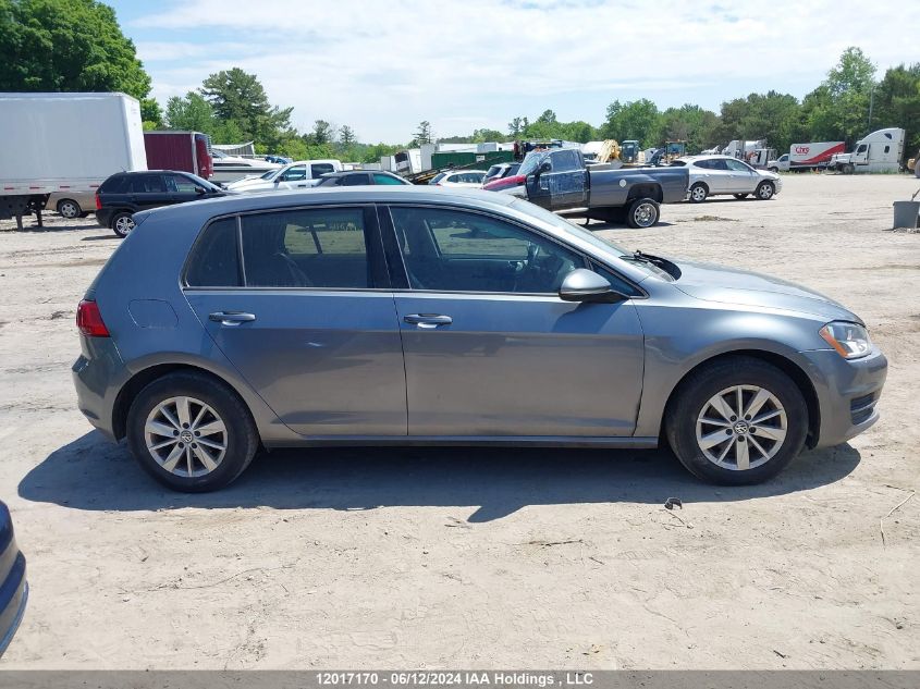 2017 Volkswagen Golf S/Wolfsburg/Se/Sel VIN: 3VW217AU0HM038110 Lot: 12017170