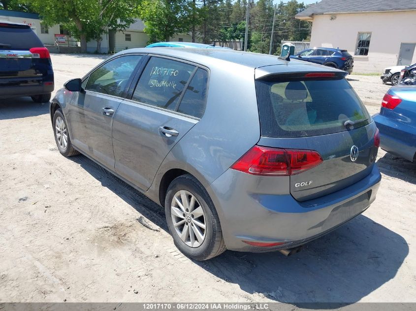 2017 Volkswagen Golf S/Wolfsburg/Se/Sel VIN: 3VW217AU0HM038110 Lot: 12017170