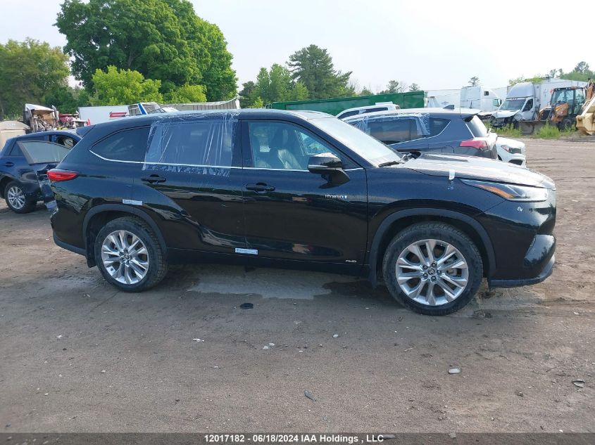 2020 Toyota Highlander Hybrid Limited VIN: 5TDDBRCH7LS002119 Lot: 12017182