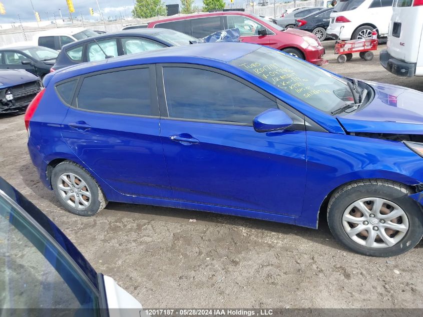 2012 Hyundai Accent VIN: KMHCT5AE5CU043916 Lot: 12017187