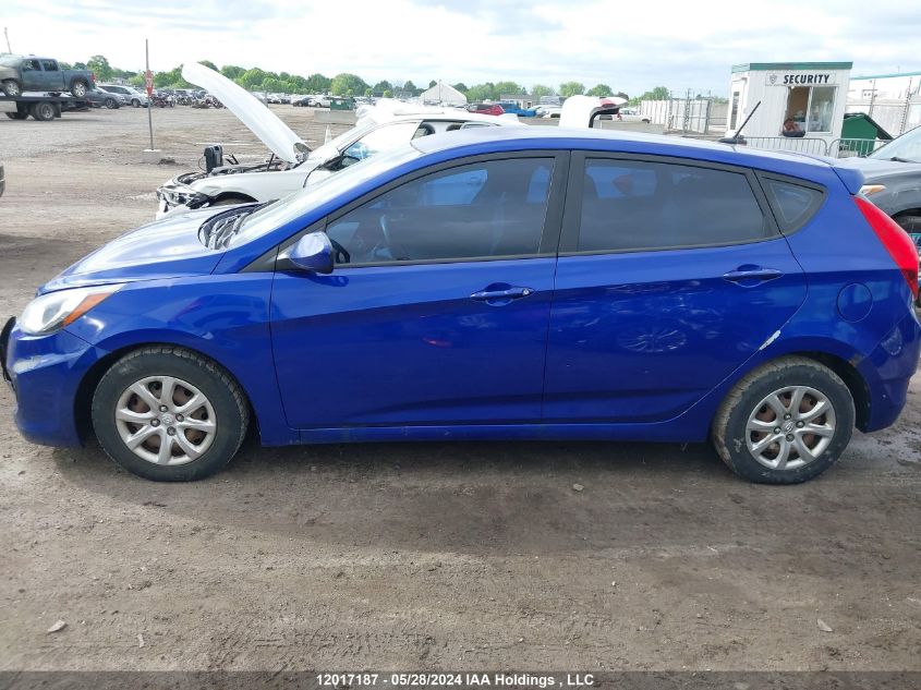 2012 Hyundai Accent VIN: KMHCT5AE5CU043916 Lot: 12017187