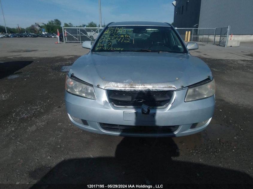 2006 Hyundai Sonata VIN: 5NPET46F06H054121 Lot: 12017195