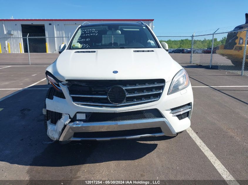 2013 Mercedes-Benz Ml-Class VIN: 4JGDA2EB4DA225733 Lot: 12017254