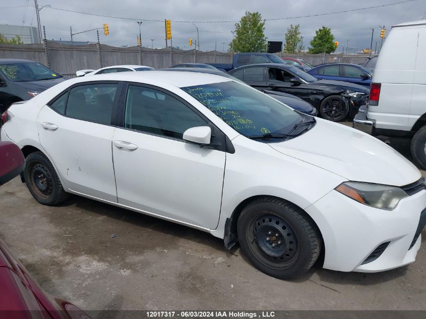 2015 Toyota Corolla L/Le/Le Pls/Prm/S/S Pls VIN: 2T1BURHE8FC310185 Lot: 12017317