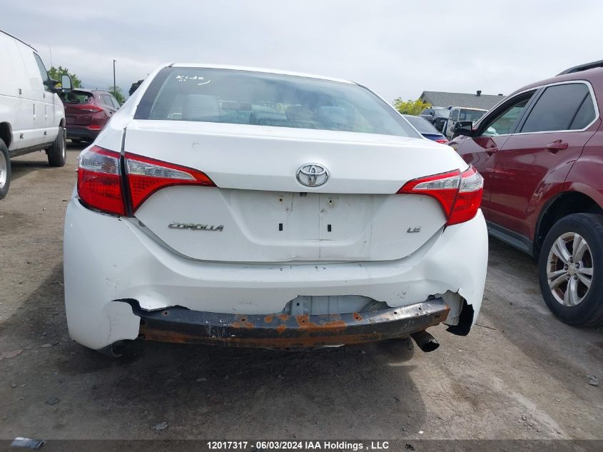 2015 Toyota Corolla L/Le/Le Pls/Prm/S/S Pls VIN: 2T1BURHE8FC310185 Lot: 12017317