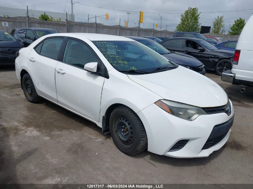 2015 Toyota Corolla L/Le/Le Pls/Prm/S/S Pls VIN: 2T1BURHE8FC310185 Lot: 12017317