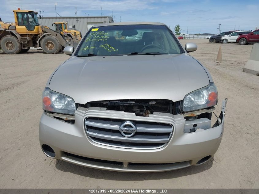 2002 Nissan Maxima Gle/Gxe/Se VIN: JN1DA31D92T407093 Lot: 12017319