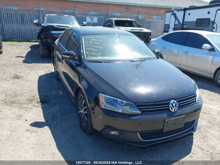 2013 Volkswagen Jetta VIN: 3VWLX7AJ3DM424605 Lot: 12017320