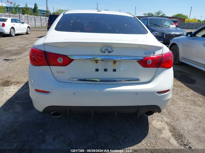 2015 Infiniti Q50 VIN: JN1BV7AR6FM417398 Lot: 12017350