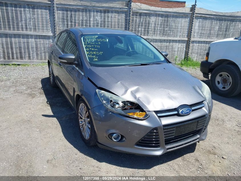 2012 Ford Focus Titanium VIN: 1FAHP3N22CL164711 Lot: 12017355