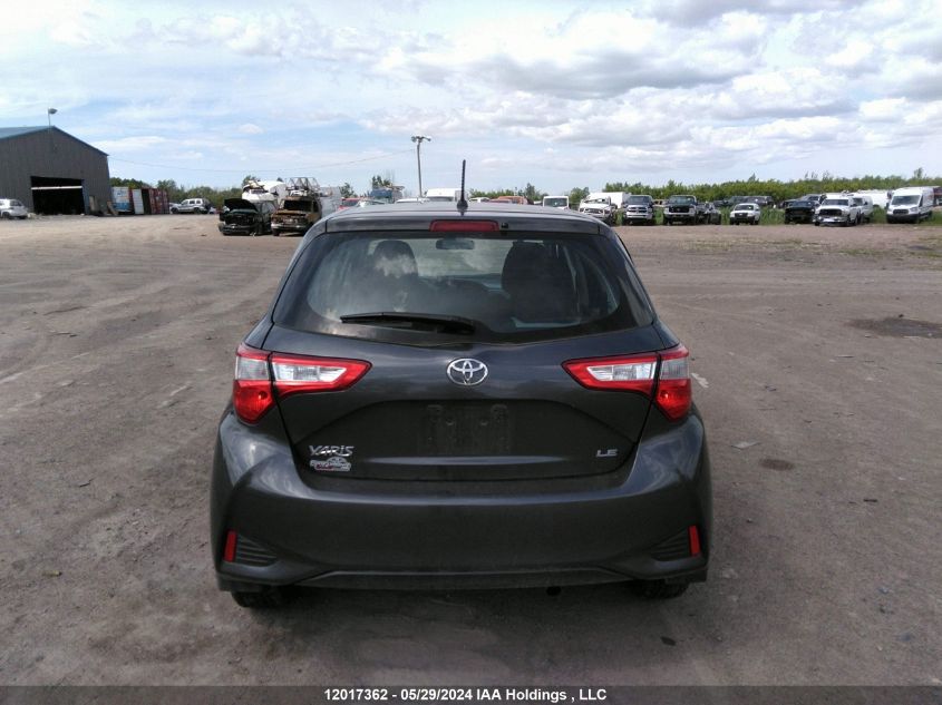 2019 Toyota Yaris Le VIN: VNKKTUD30KA105752 Lot: 12017362