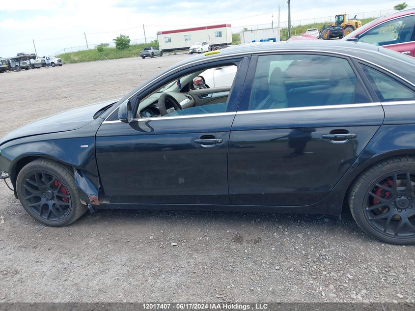 2009 Audi A4 2.0T Quattro VIN: WAULF68K29A088784 Lot: 12017407