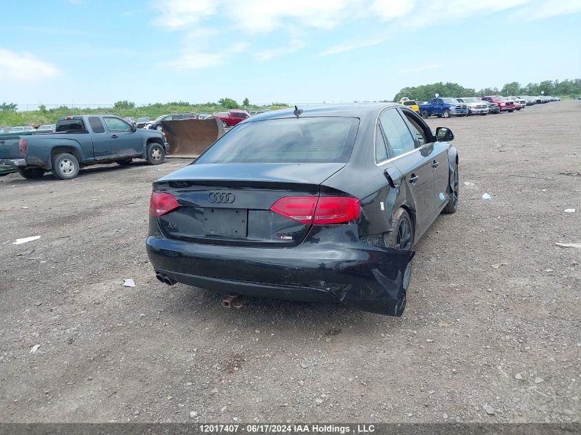 2009 Audi A4 2.0T Quattro VIN: WAULF68K29A088784 Lot: 12017407