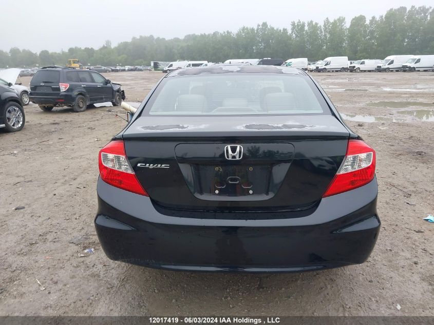 2012 Honda Civic Lx VIN: 2HGFB2F5XCH037285 Lot: 12017419