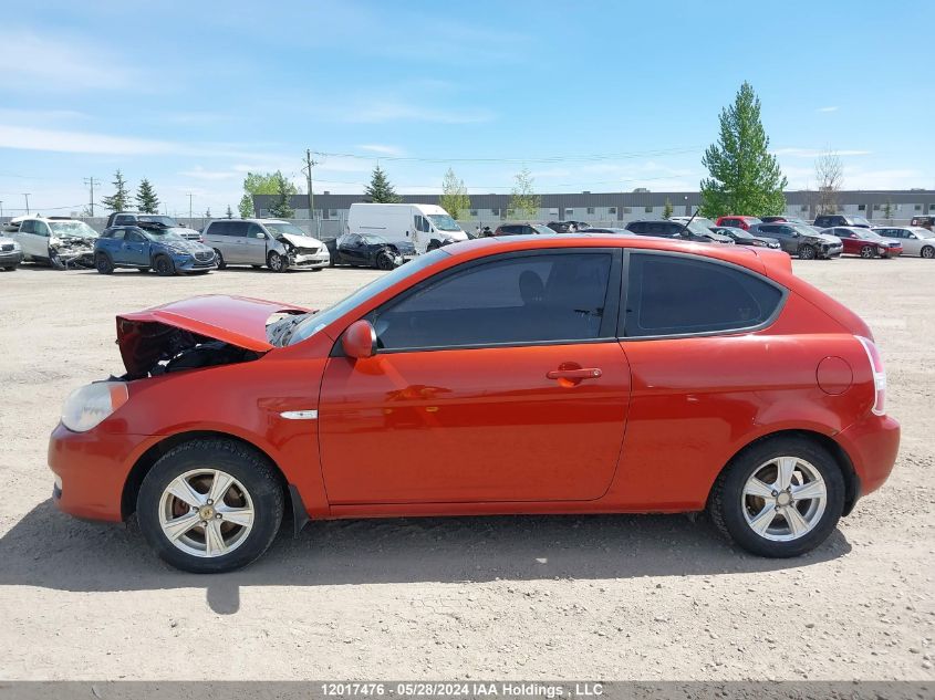 2008 Hyundai Accent Gs VIN: KMHCN35CX8U078739 Lot: 12017476