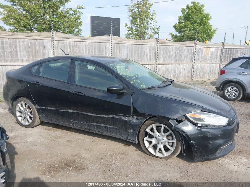 2013 Dodge Dart Sxt/Rallye VIN: 1C3CDFBA2DD225839 Lot: 12017493