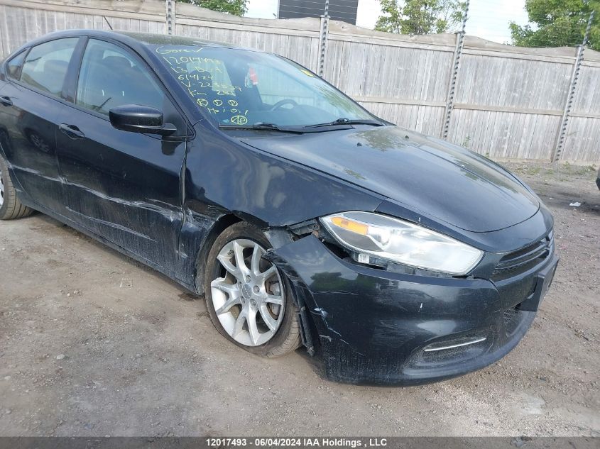 2013 Dodge Dart Sxt/Rallye VIN: 1C3CDFBA2DD225839 Lot: 12017493