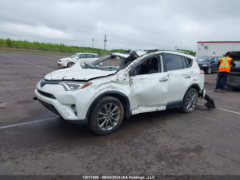 2017 Toyota Rav4 Hv Limited VIN: JTMDJREV1HD112057 Lot: 12017495