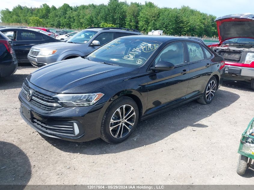 2024 Volkswagen Jetta VIN: 3VWSM7BU5RM055122 Lot: 12017504