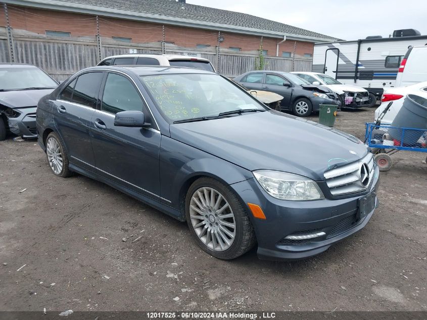 2011 Mercedes-Benz C-Class VIN: WDDGF8FBXBA491801 Lot: 12017525