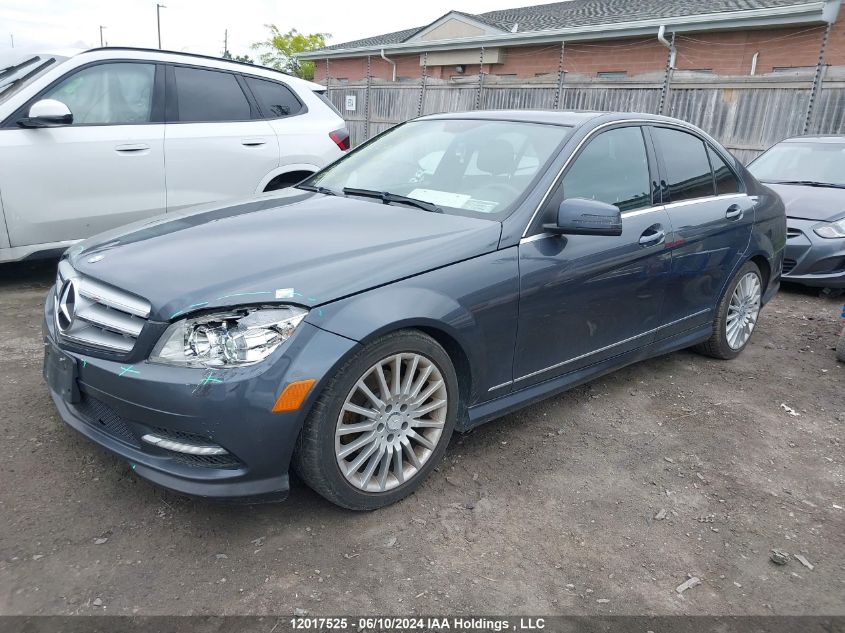 2011 Mercedes-Benz C-Class VIN: WDDGF8FBXBA491801 Lot: 12017525