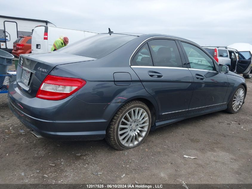 2011 Mercedes-Benz C-Class VIN: WDDGF8FBXBA491801 Lot: 12017525