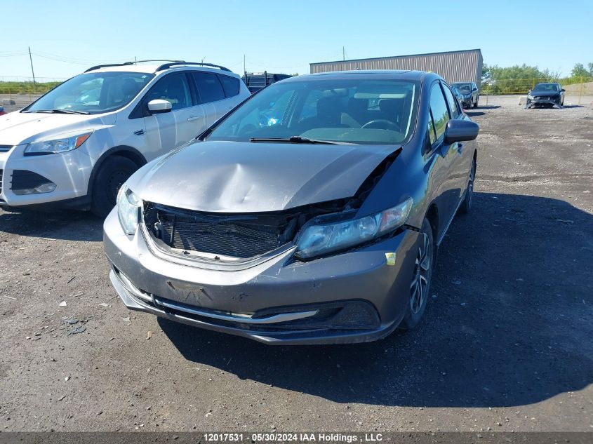 2014 Honda Civic Lx VIN: 2HGFB2F55EH019537 Lot: 12017531