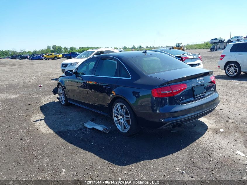 2013 Audi A4 VIN: WAUFFCFL8DN047584 Lot: 12017544