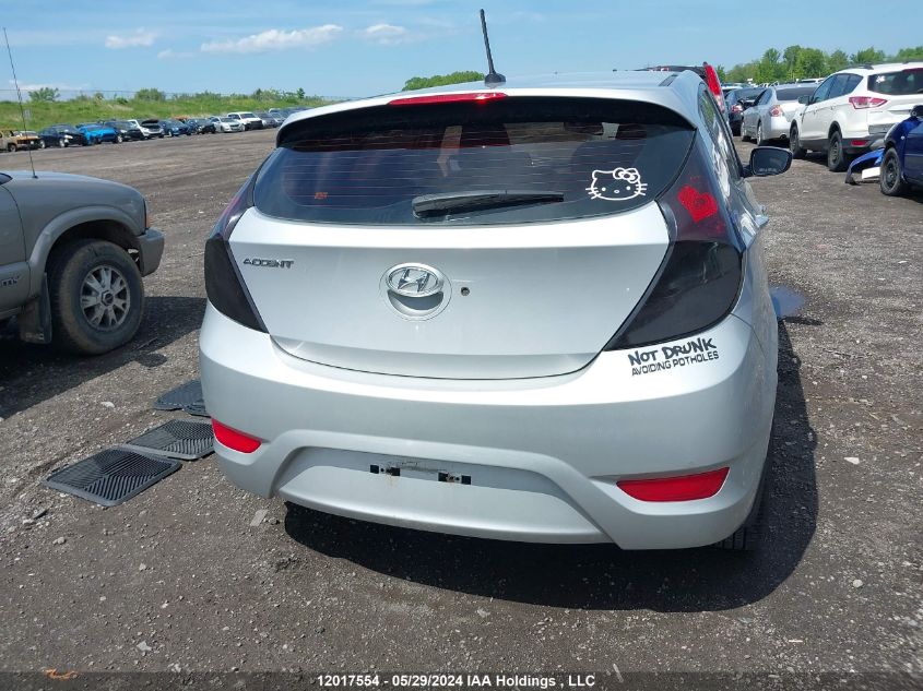 2012 Hyundai Accent Gls/Gs VIN: KMHCT5AE1CU026305 Lot: 12017554