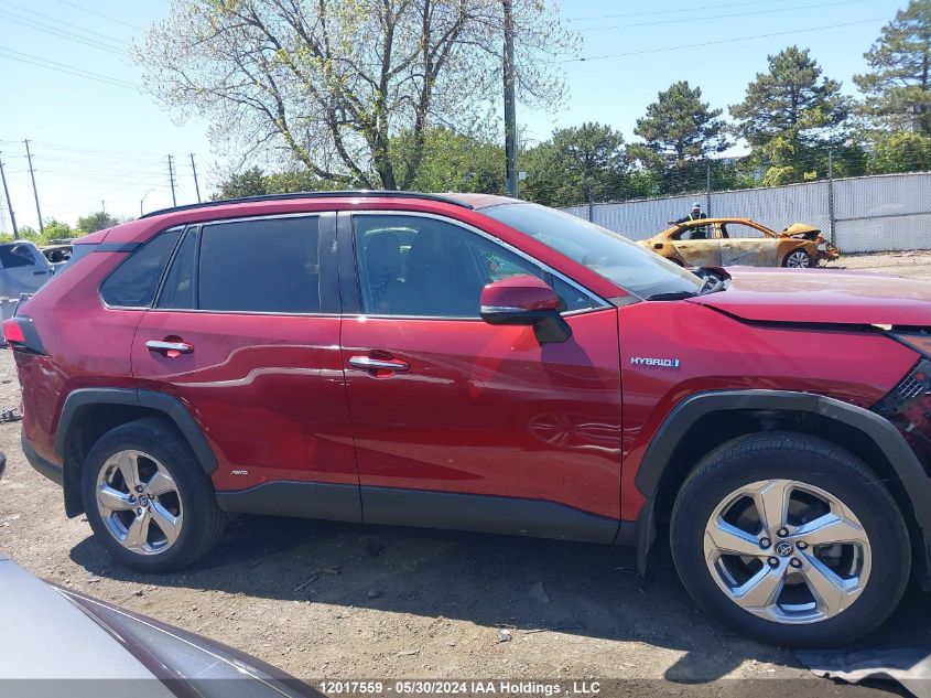 2020 Toyota Rav4 Hybrid Limited VIN: 2T3DWRFV6LW100644 Lot: 12017559