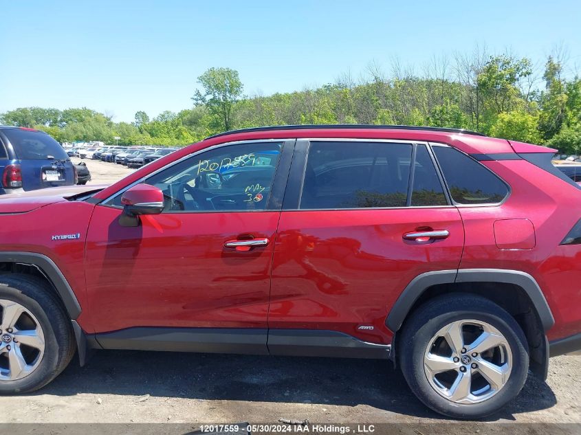 2020 Toyota Rav4 Hybrid Limited VIN: 2T3DWRFV6LW100644 Lot: 12017559