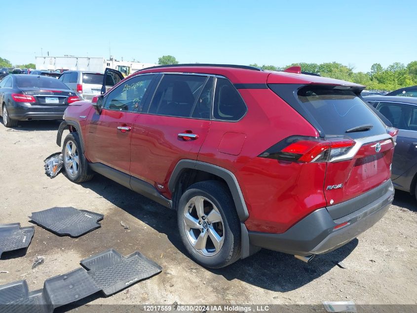 2020 Toyota Rav4 Hybrid Limited VIN: 2T3DWRFV6LW100644 Lot: 12017559