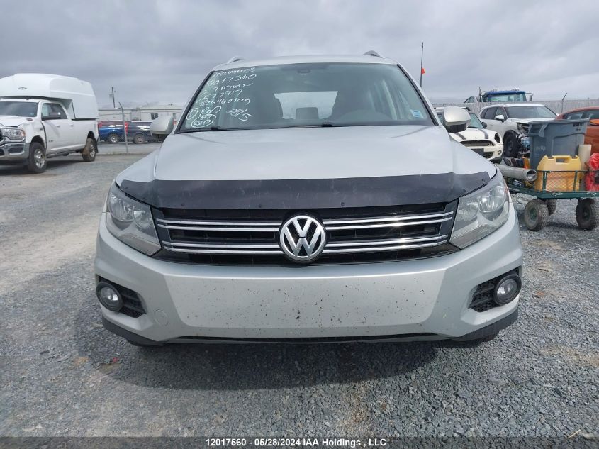 2012 Volkswagen Tiguan VIN: WVGBV7AX4CW577917 Lot: 12017560