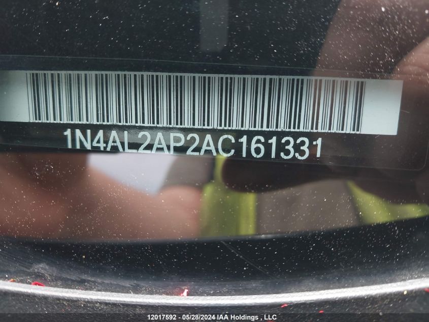 2010 Nissan Altima S VIN: 1N4AL2AP2AC161331 Lot: 12017592