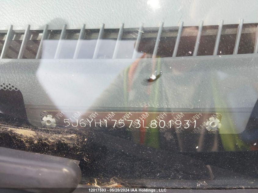 2003 Honda Element VIN: 5J6YH17573L801931 Lot: 12017593