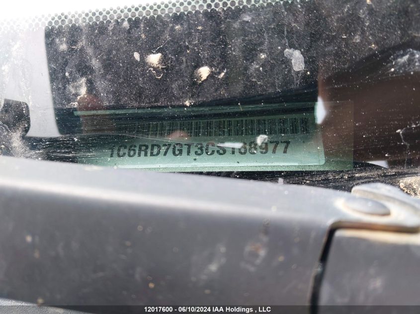 2012 Dodge Ram 1500 Slt VIN: 1C6RD7GT3CS168977 Lot: 12017600