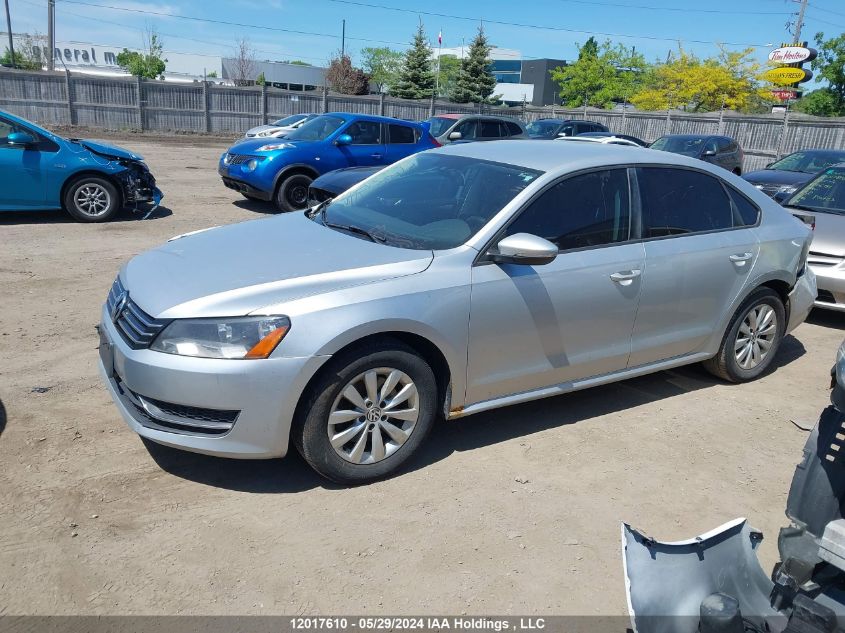 2012 Volkswagen Passat VIN: 1VWAH7A31CC009871 Lot: 12017610
